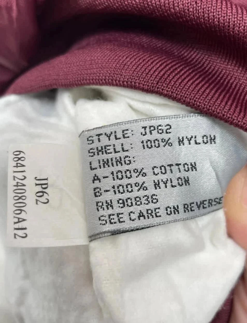 Vintage Nylon Pullover Avera Burgundy 3XL Mens – photo 5